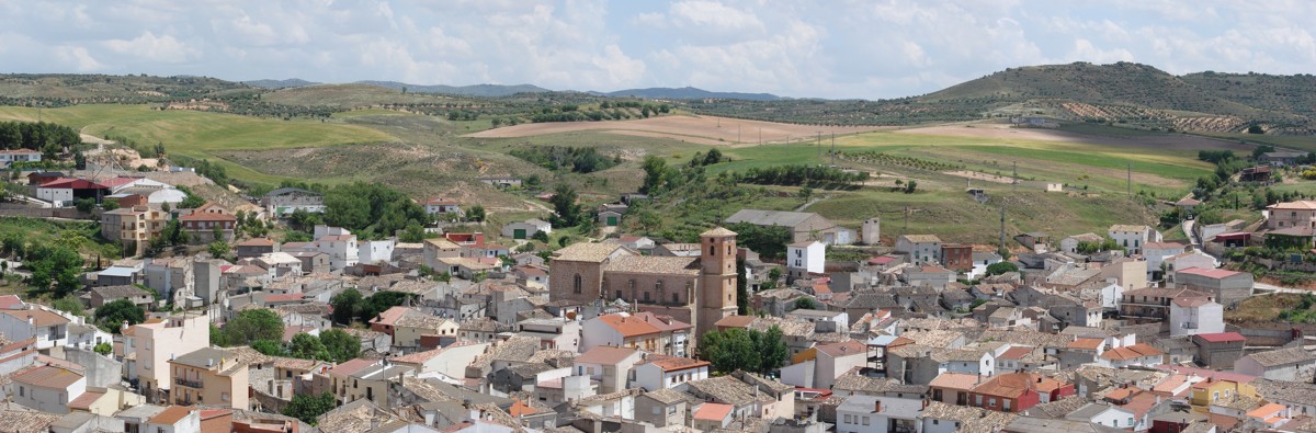 Vista panorámica real de Illana desde el Cerro Chichagatos, fotografiada en 2011